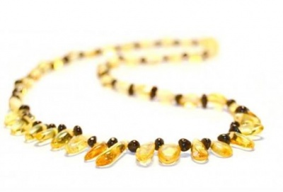 45cm Adult Amber Honey Drops Necklace